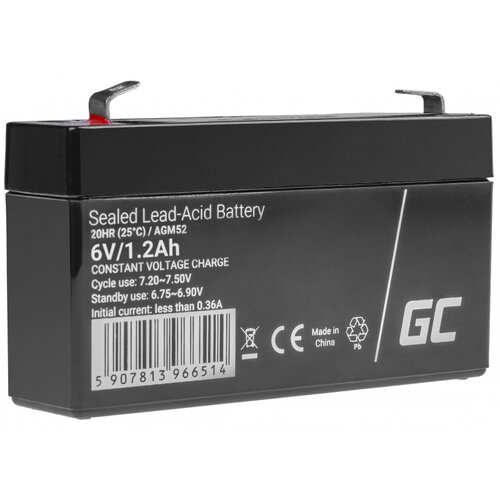 Akumulator Green Cell AGM VRLA 6V 1.2Ah