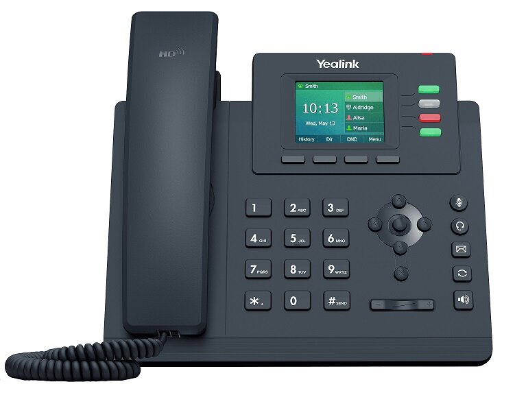 Telefon stacjonarny Yealink SIP-T33G Czarny od frontu