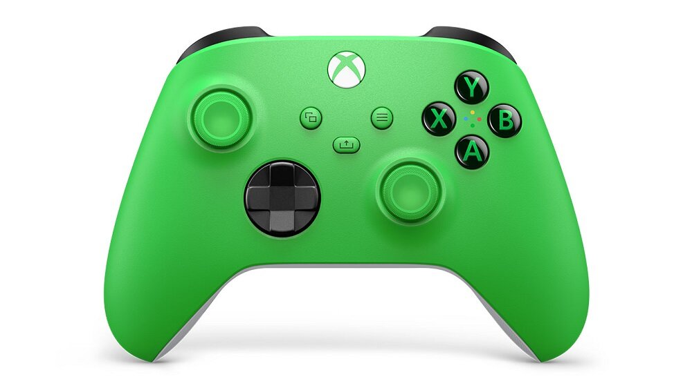 Kontroler Microsoft Xbox Series Wireless zielony widok na wprost