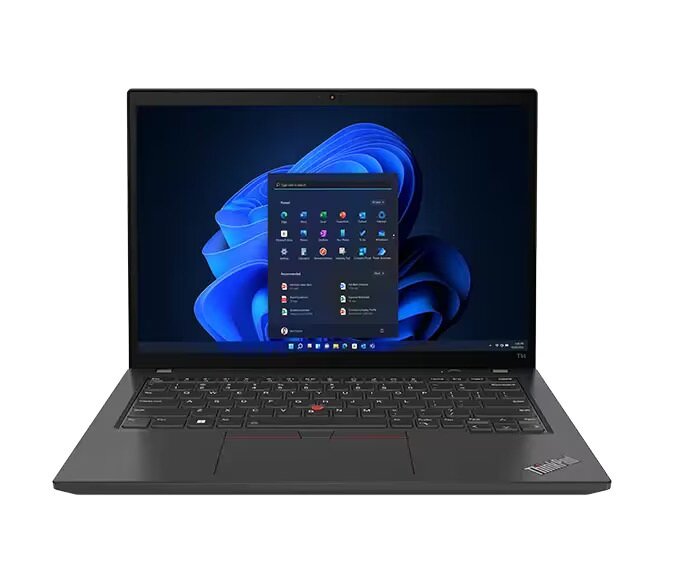 Laptop Lenovo ThinkPad T14 Gen 4 grafika przedstawia laptop od frontu