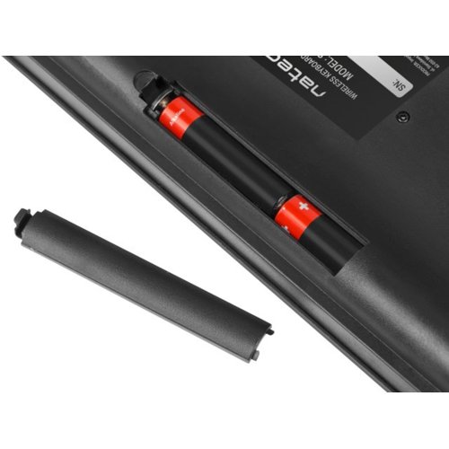 Zestaw klawiatura + mysz membranowa NATEC Stingray NZB-1440 (USB (Radio 2.4 GHz); (US); kolor czarny; optyczna; 1600 DPI, 800 DPI)