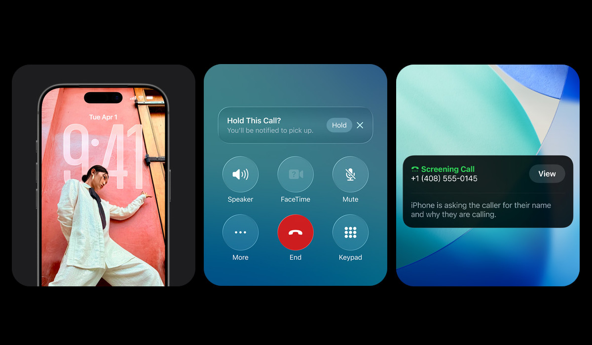 Smartfon Apple iPhone 17 Pro Max grafika przedstawia funkcje systemu operacyjnego iOS 26