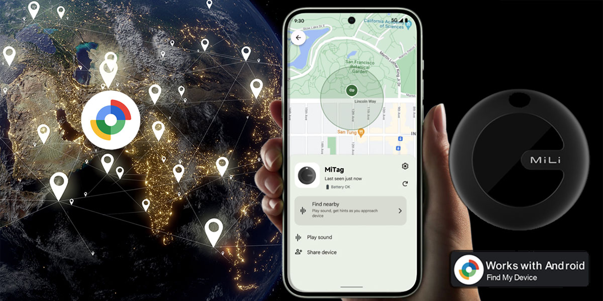 Lokalizator Mili MiTag Android czarny