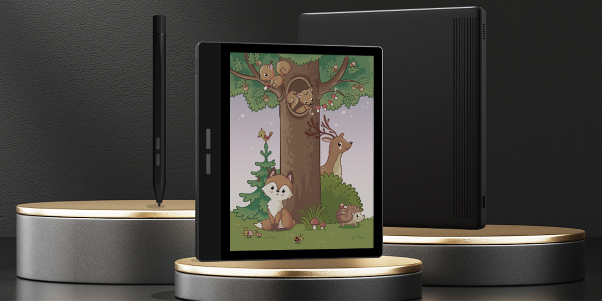 Czytnik e-booków Bigme B751C 7' czarny od frontu