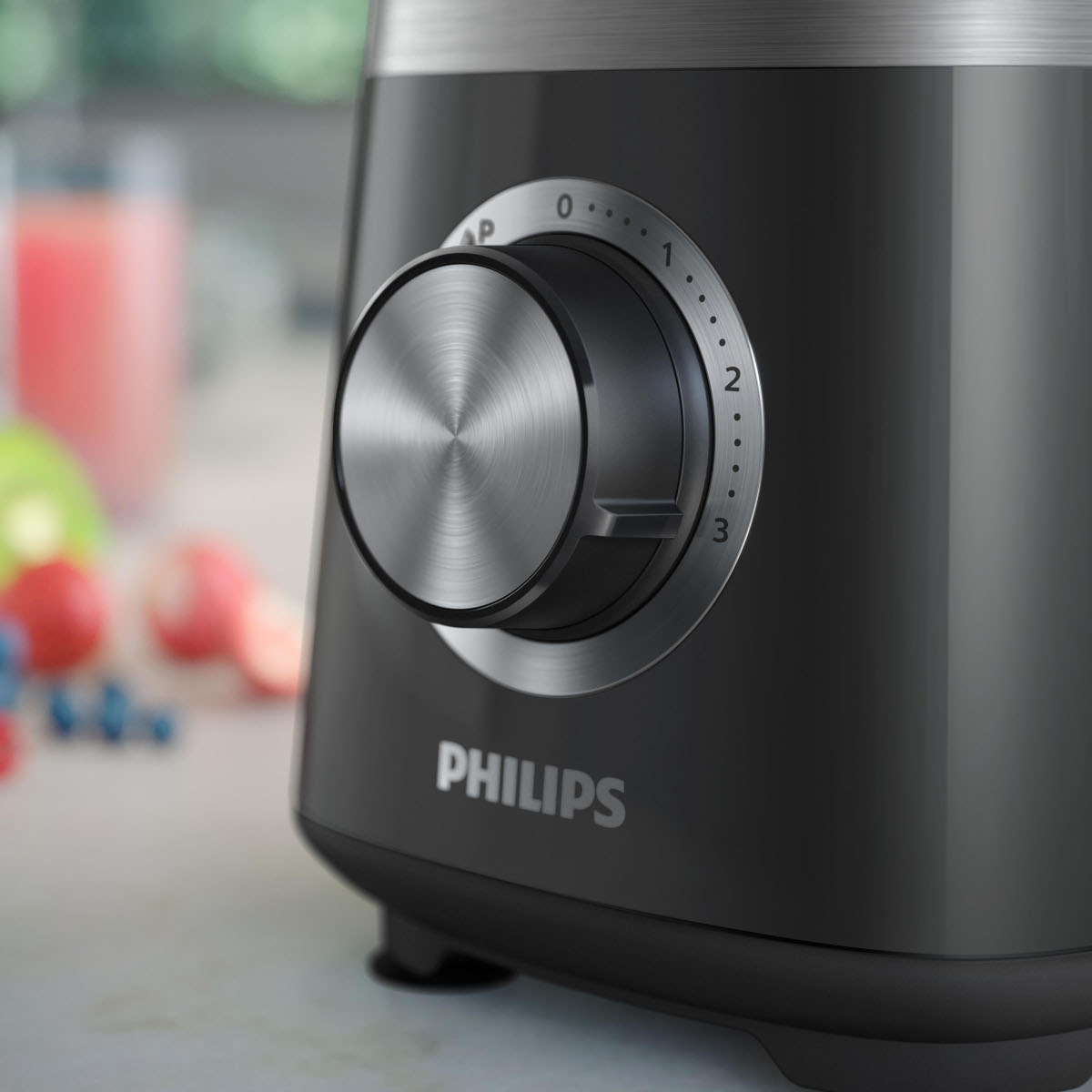 Blender kielichowy Philips HR3020/20 1000W zbliżenie na pokrętło