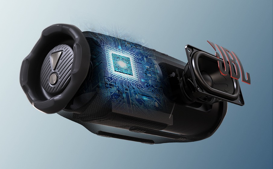 Głośnik JBL Charge 6 Bluetooth czarny przekrój głośnika