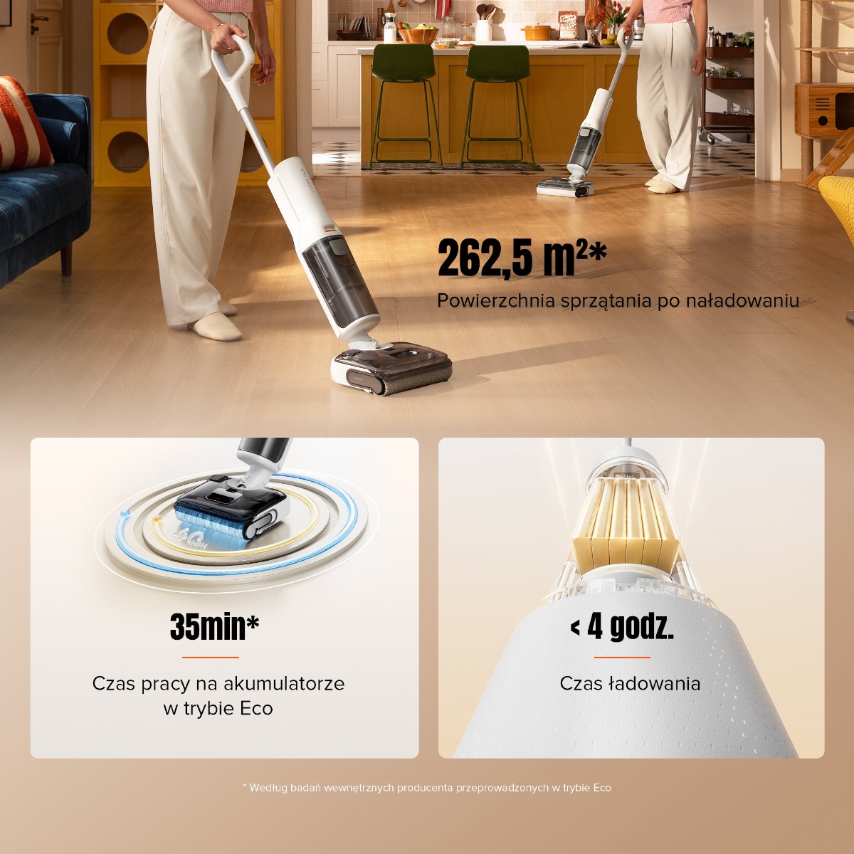 Odkurzacz pionowy Roborock F25 RT biały