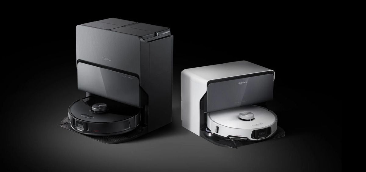 Robot sprzątający Roborock S8 MaxV Ultra porównanie dwóch wersji kolorystycznych