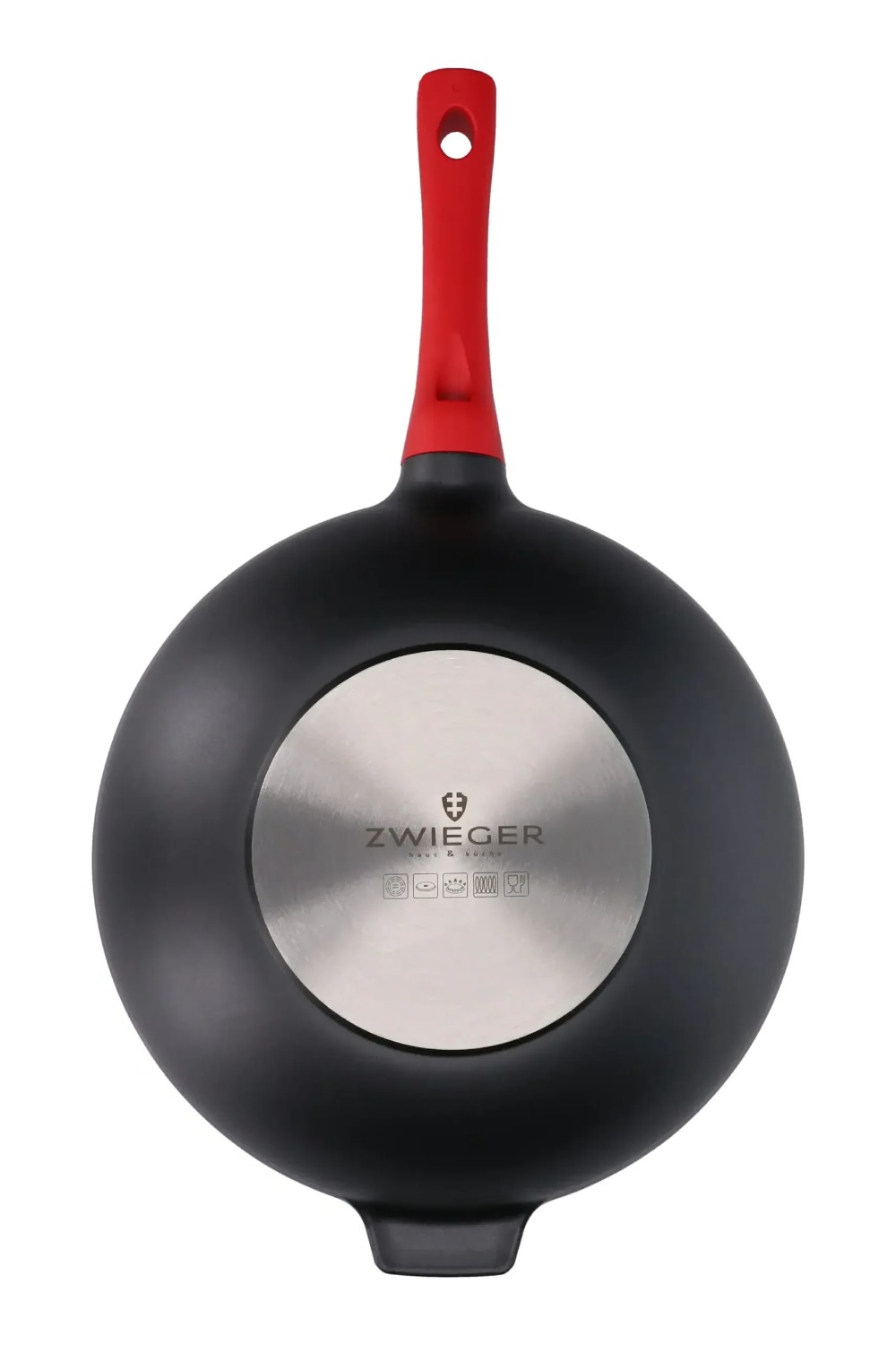 Patelnia wok Zwieger Obsidian 28 cm od spodu