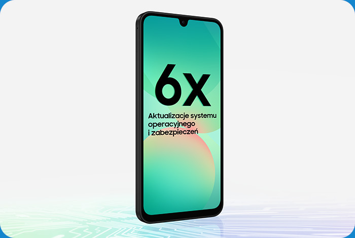 Smartfon Samsung Galaxy A26 5G 6/128GB Czarny widok pod skosem