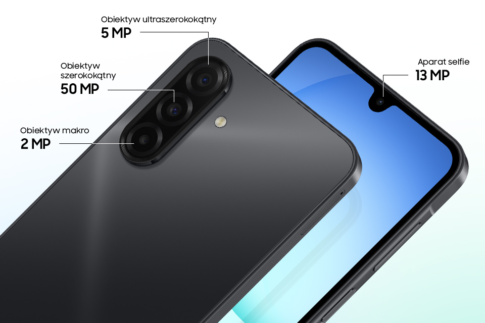 Smartfon Samsung Galaxy A17 LTE 4GB/128GB czarny aparaty