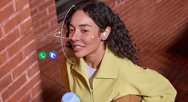 Słuchawki Samsung Galaxy Buds4 czarne funkcja kiwnięcia głową