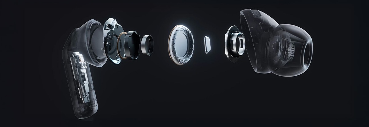 Słuchawki Samsung Galaxy Buds4 Pro czarne budowa słuchawek