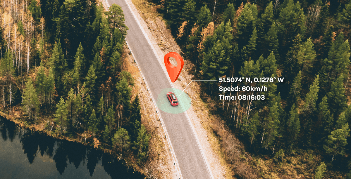 Wideorejestrator 70mai A800S-1 + RC06 4K + Maimo Watch WT2001 GPS grafika z samochodem i prędkością jazdy