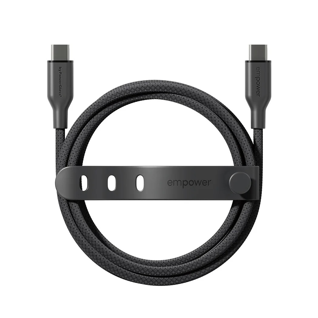 Kabel PanzerGlass Empower Racing 60W USB-C do USB-C 1.2 m czarny