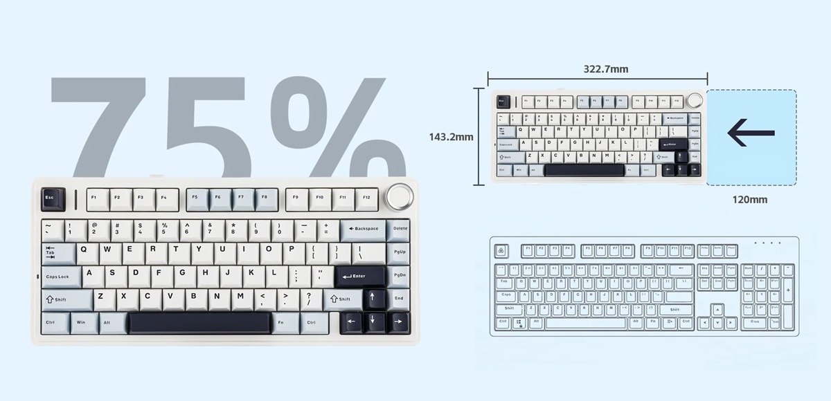 Klawiatura mechaniczna AULA F75 Gasket