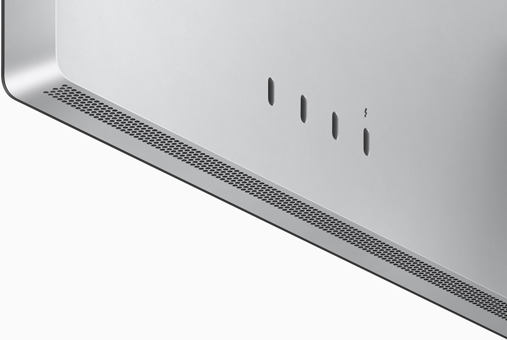 Monitor Apple Studio Display widok na złącza