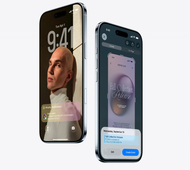 Smartfon Apple iPhone Air dwa smartfony obok siebie