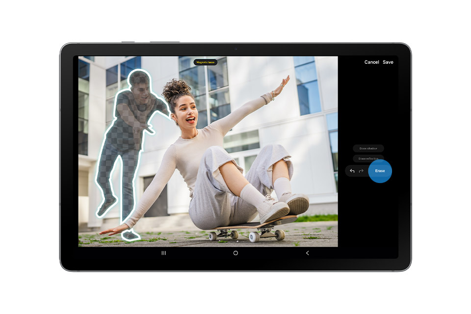 Tablet Samsung Galaxy Tab S10 Lite funkcja Object Eraser