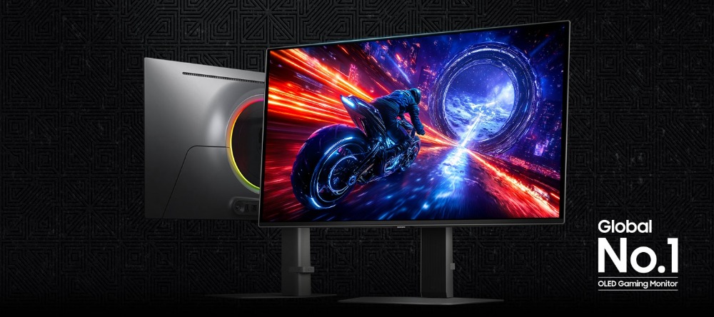 Monitor Samsung Odyssey G6 27' pod skosem przód i tył