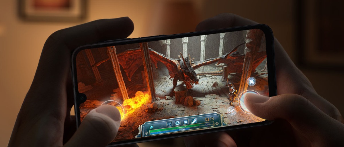 Smartfon Samsung Galaxy A16 LTE grafika przedstawia możliwości gry na smartfonie