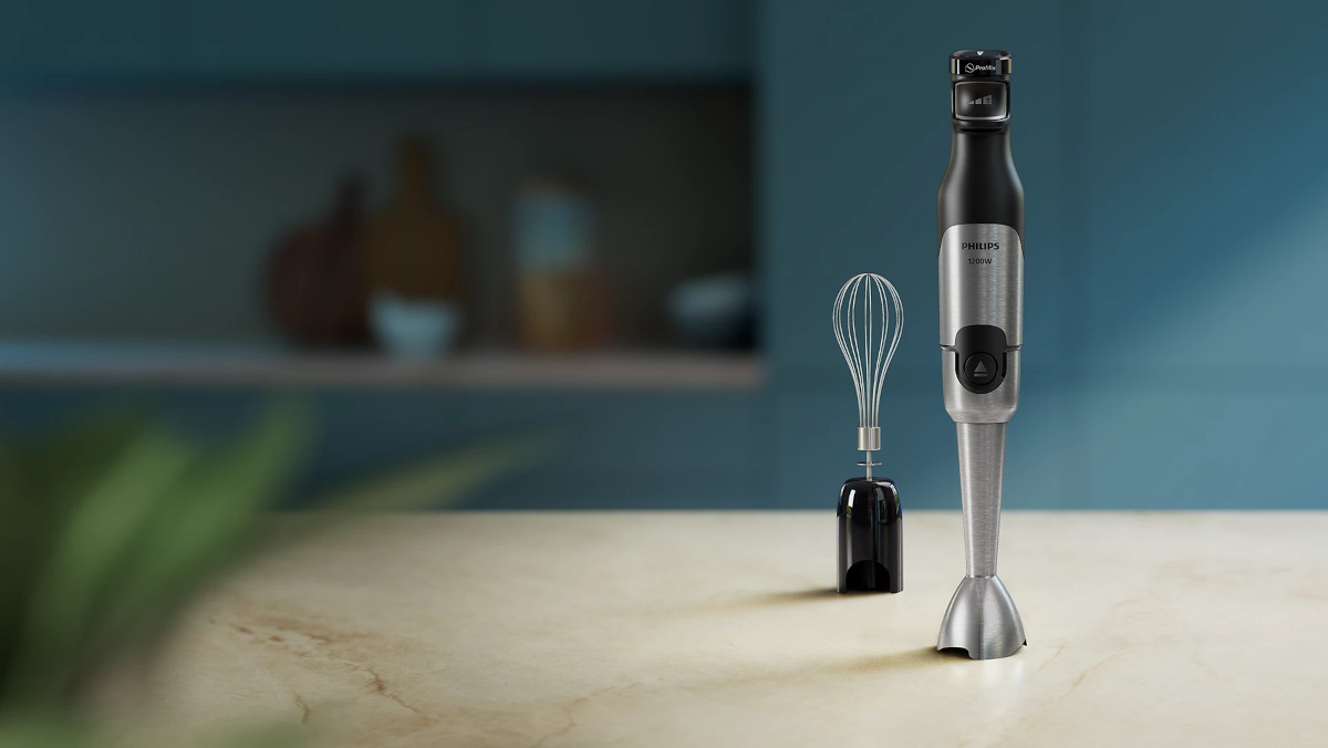 Blender ręczny Philips HR2682/00 1200W widok na blender od frontu