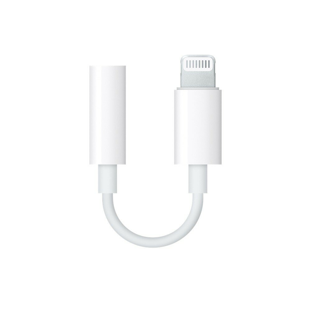 Apple Lightning to 3.5 mm Jack Adapter MMX62ZM/A widok adaptera w całości w pionie