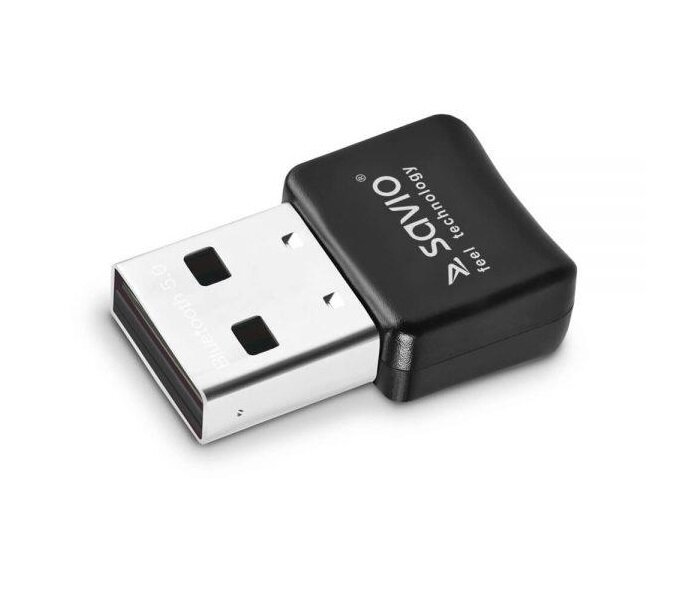 Adapter Bluetooth Savio BT-050 widok na adapter pod skosem