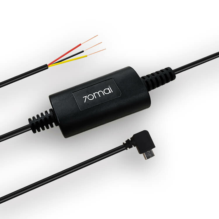 Adapter zasilania 70mai Hardwire Kit UP02 czarny oba końce adaptera