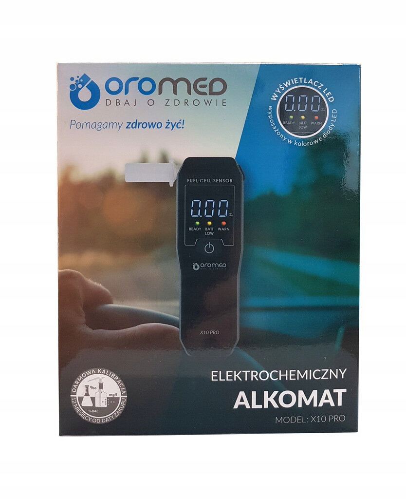 Alkomat Oromed X10 PRO opakowanie