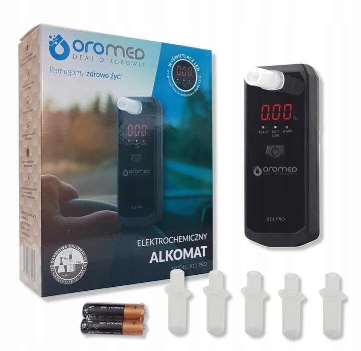 Alkomat Oromed X11 PRO co zawiera zestaw