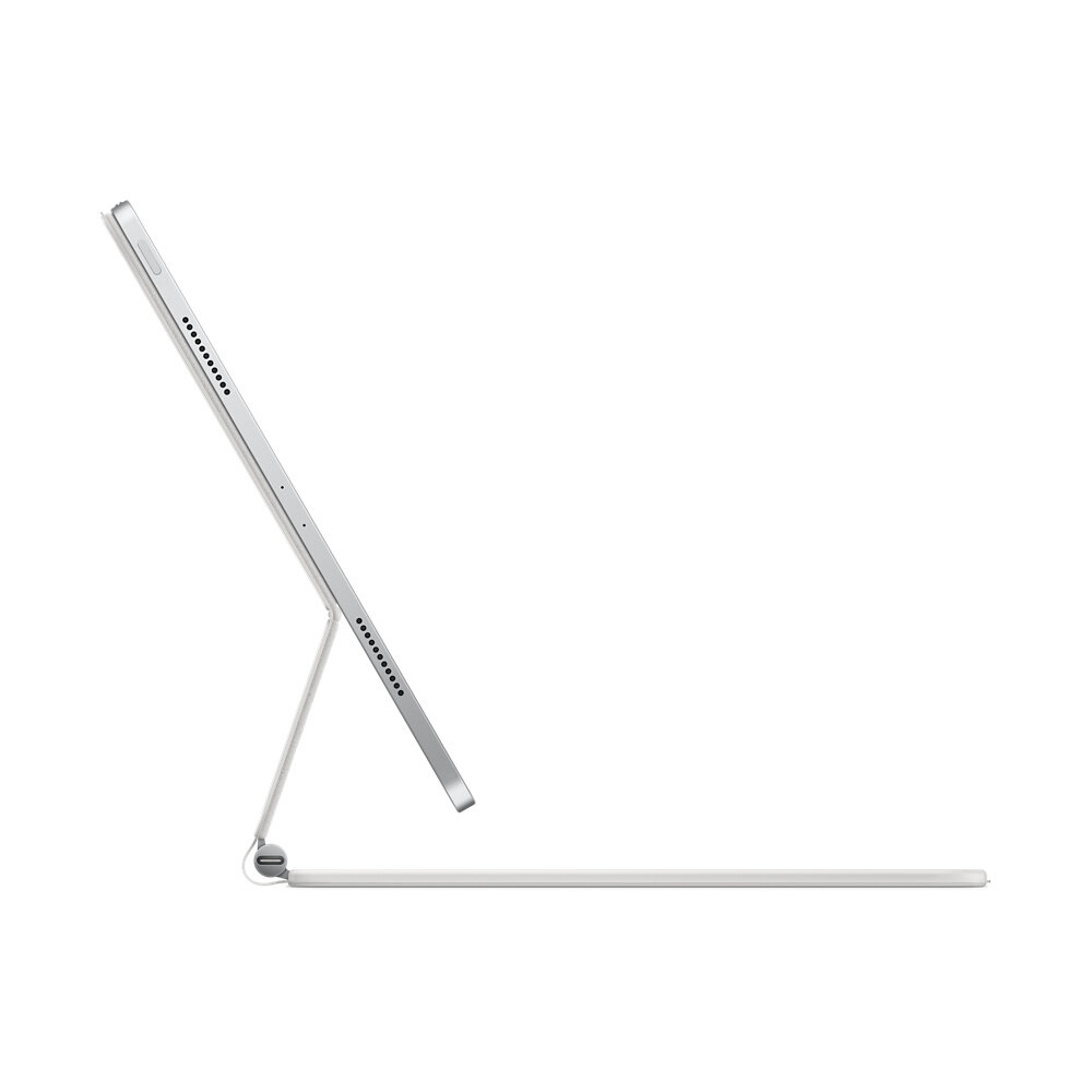 Klawiatura Apple Magic Keyboard MJQL3Z/A do iPada Pro 12,9 (5. generacji) angielski (międzynarodowy) biała widok na bok