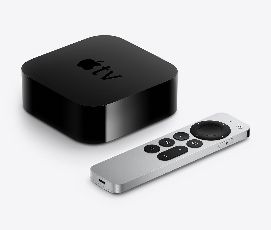 Apple TV 4K (2 gen.) 32GB MXGY2MP/A czarny widok od przodu