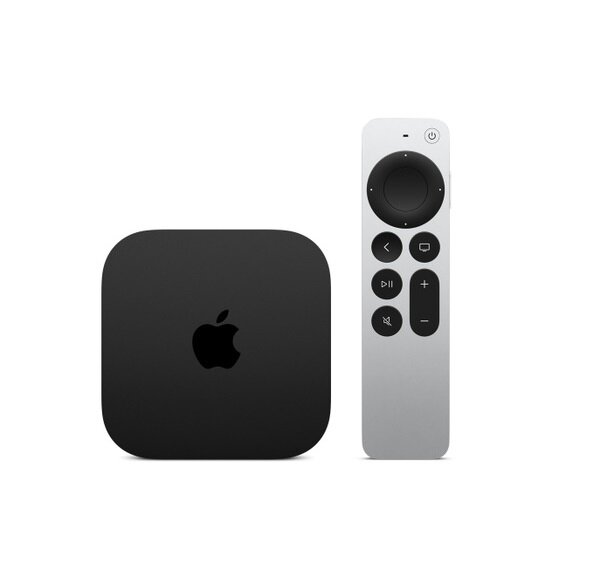 Apple TV 4K 128GB+Ethernet (2022) na białym tle