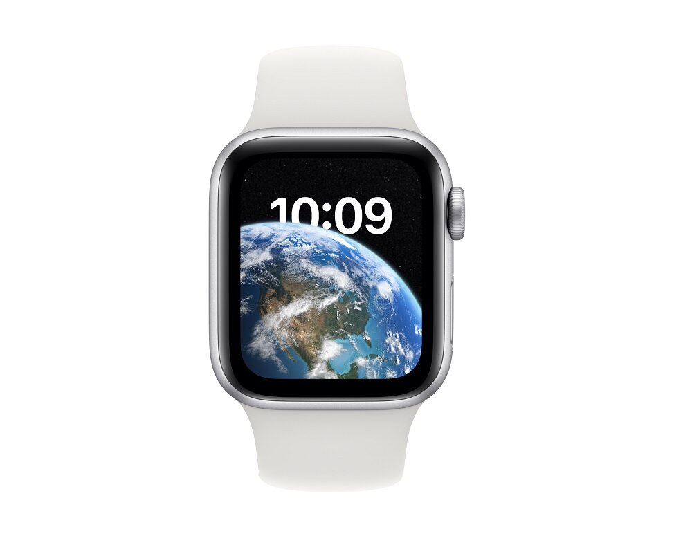 Smartwatch Apple Watch SE MNJV3WB/A widok na zegarek od frontu