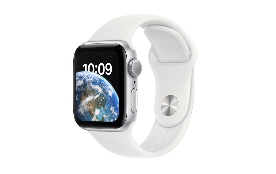 Smartwatch Apple Watch SE MNJV3WB/A na białym tle