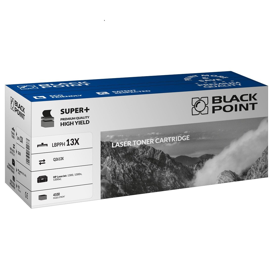 Toner laserowy Black Point Super Plus LBPPH13X. Zastępuje HP Q2613X