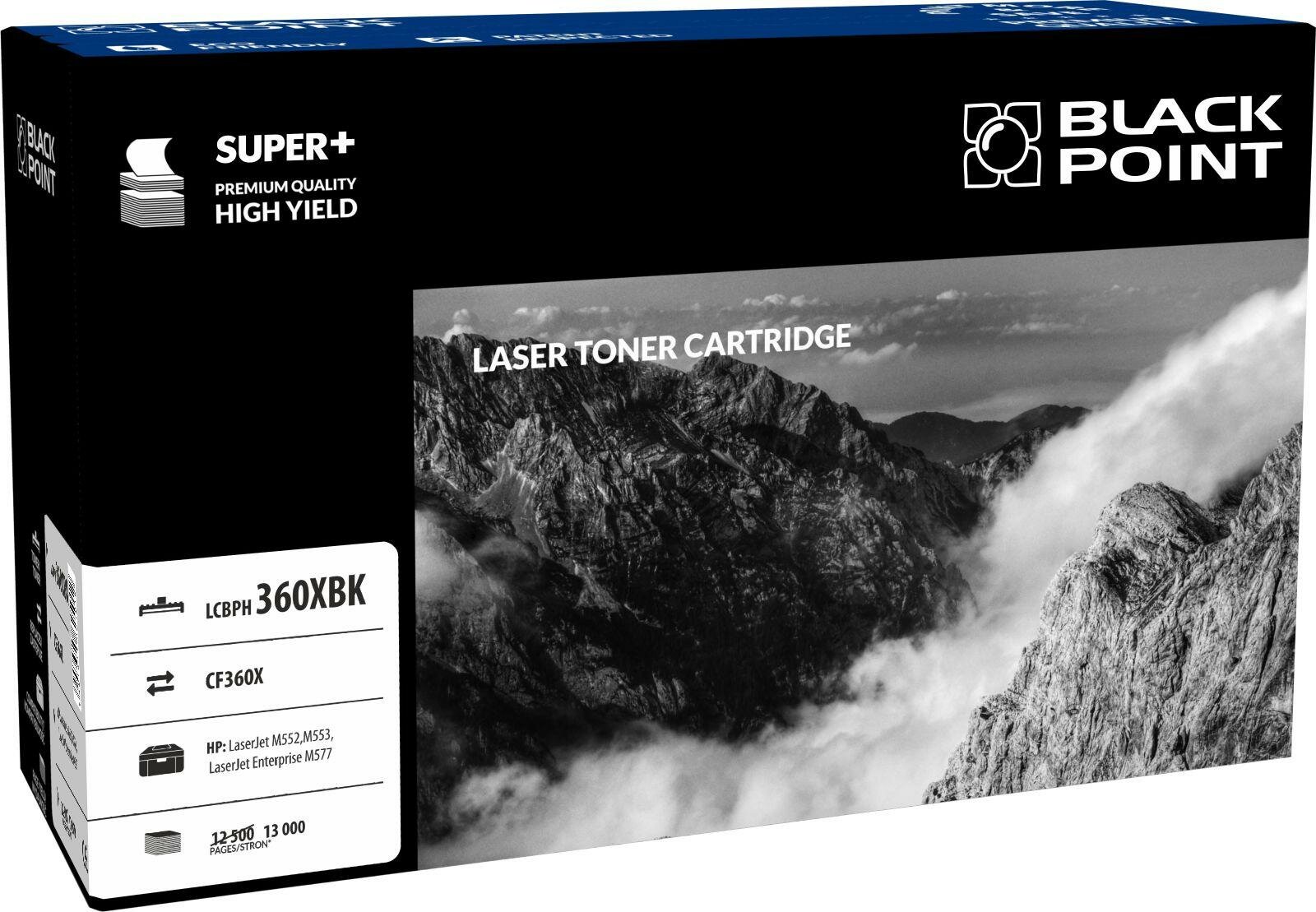 Toner laserowy Black Point LCBPH360XBK widok pod kątem na opakowanie