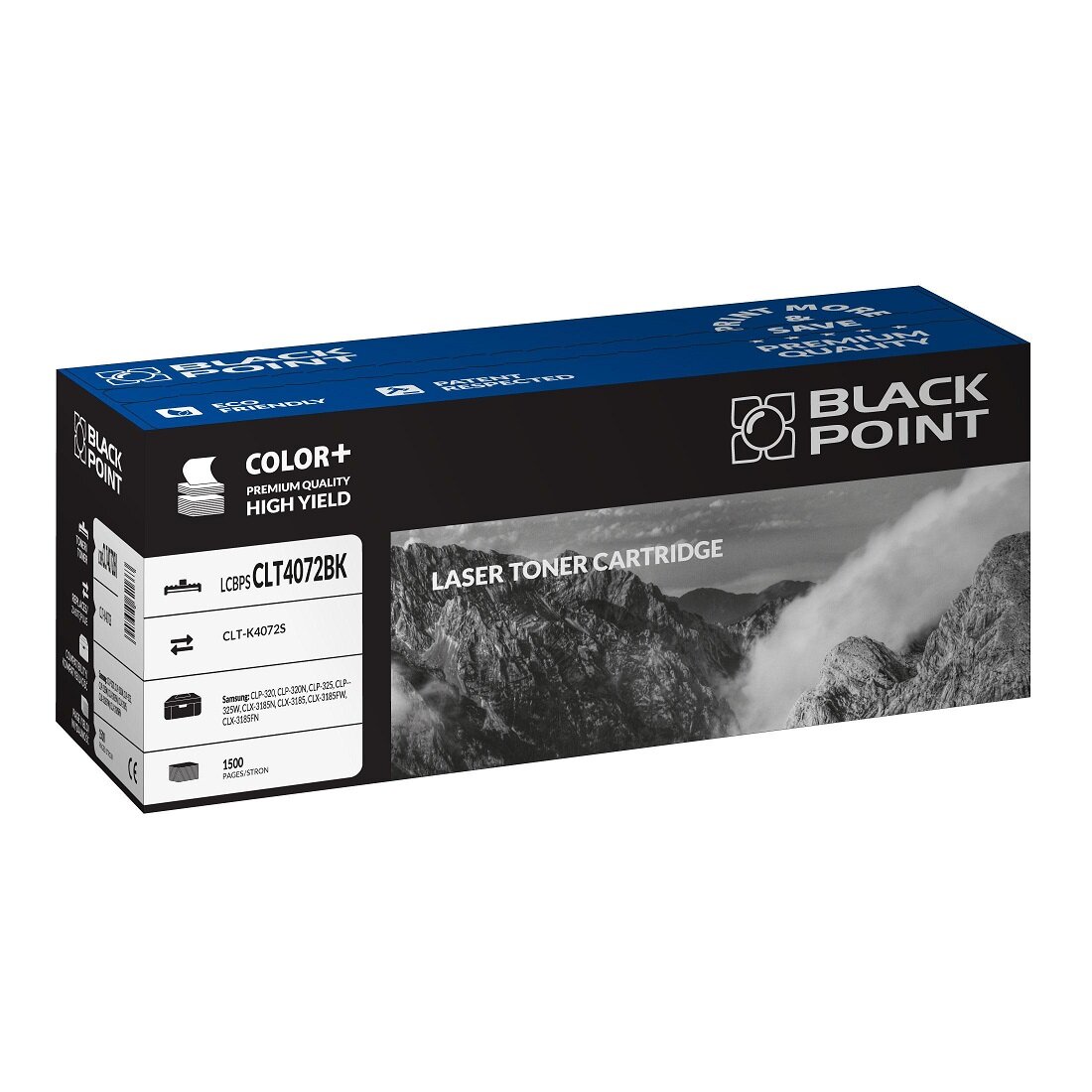  Toner laserowy Black Point LCBPSCLT4072BK. Zastępuje Samsung CLT-K4072S. Kolor: black.