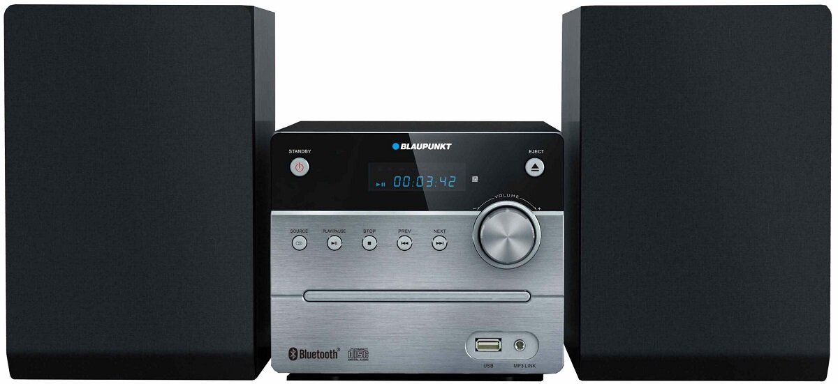 Mikrowieża Blaupunkt MS12BT Bluetooth CD od frontu