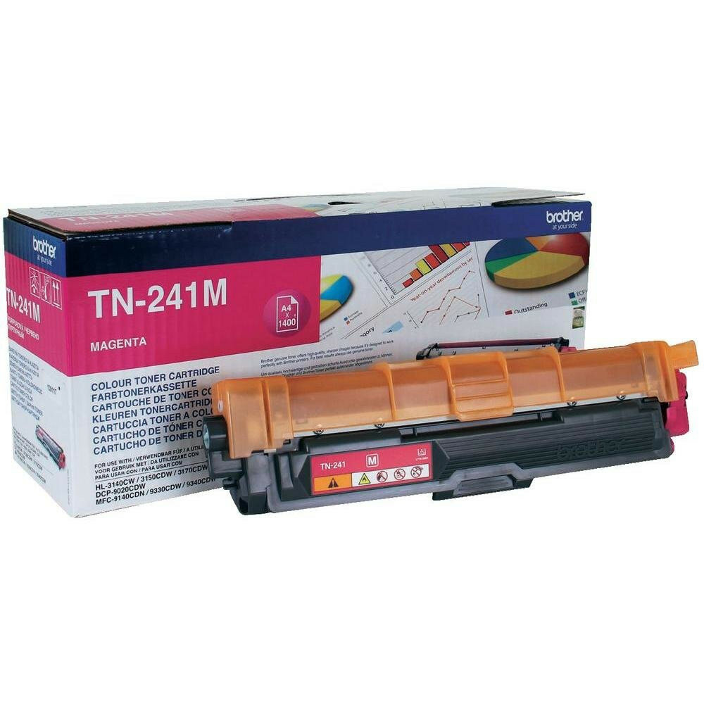 Toner Brother TN241M toner na tle opakowania