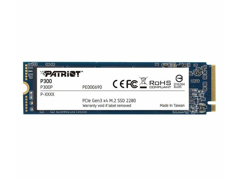 Dysk Patriot P300 512GB M.2 P300P512GM28 widok od przodu w poziomie