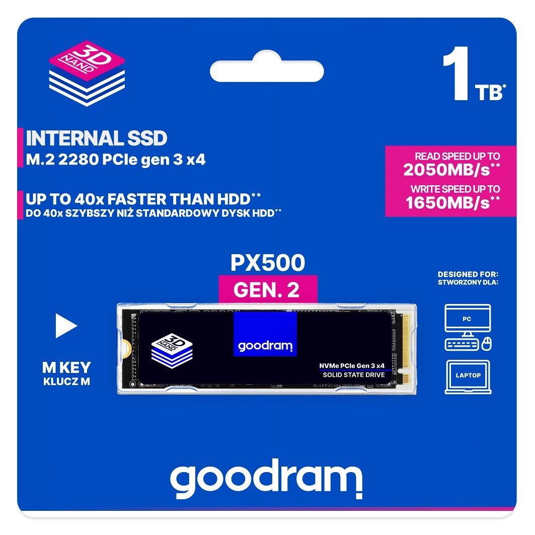 Dysk SSD GoodRam PX500 Gen.2 w opakowaniu