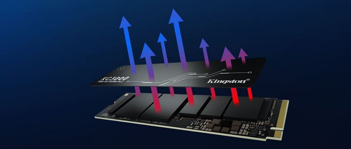 Dysk SSD Kingston KC3000 1024GB SKC3000S/1024G system odprowadzania ciepła