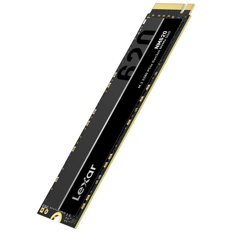 Dysk SSD Lexar NM620 1TB M.2 PCIe NVMe widok dysku w pionie pod skosem