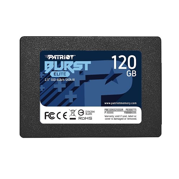 Dysk SSD Patriot Burst Elite 120GB PBE120GS25SSDR widok od przodu