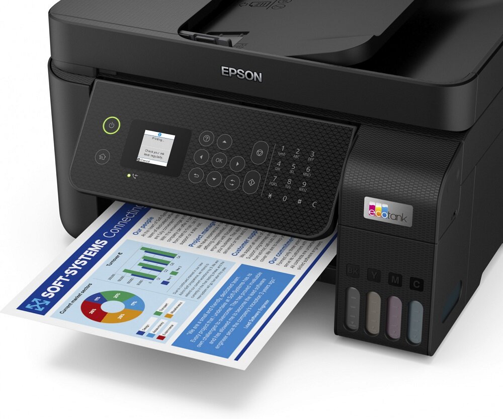 Urządzenie wielofunkcyjne Epson EcoTank L5290 pod skosem w lewo