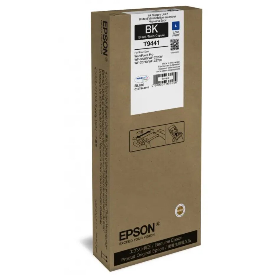 Tusz Epson WF-C5xxx Series Ink L czarny opakowanie