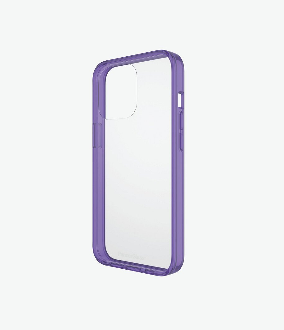 Etui do iPhone 13 Pro PanzerGlass ClearCase Fioletowe z boku