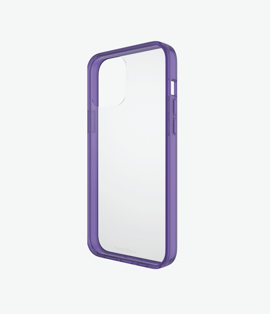 Etui do iPhone 13 Pro Max PanzerGlass ClearCase Fioletowe z boku